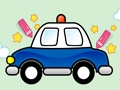 Spiel Leicht zu bemalendes Polizeiauto  Online