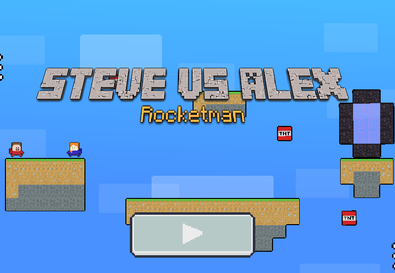 Spiel Steve gegen Alex Rocketman  Online