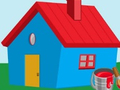 Spiel Malbuch: Haus  Online