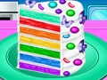 Spiel Machen Sie einen Regenbogen-Konfetti-Kuchen  Online
