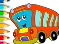 Spiel Malbuch: Bus  Online