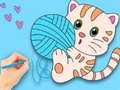 Spiel Malbuch: Süße Katze  Online