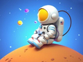 Spiel Malbuch: Raumfahrer sitzend  Online