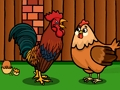Spiel Rette die Hahnenfamilie  Online