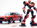Spiel Malbuch: Roboter und Auto  Online