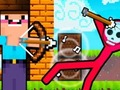 Spiel Noob Archer gegen Stickman Zombie  Online
