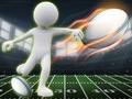 Spiel Stickman, Rugby, Laufen, Und, Kick  Online