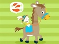 Spiel Malbuch: Reitendes Pferd  Online