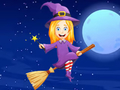Spiel Malbuch: Halloween-Mädchen  Online