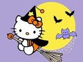 Spiel Malbuch: Kitty Halloween  Online