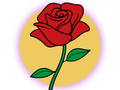 Spiel Malbuch: Rose  Online