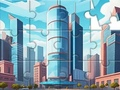 Spiel Puzzle: Stadtgebäude  Online