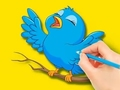 Spiel Malbuch: Vogel  Online