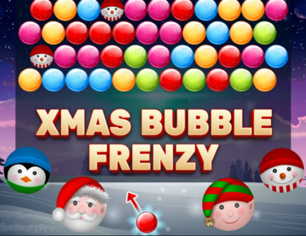 Spiel Weihnachtsblasen-Raserei  Online