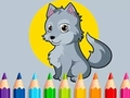 Spiel Malbuch: Wolf  Online