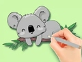 Spiel Malbuch: Zwei Koalas  Online