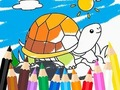 Spiel Malbuch: Sonnenschildkröte  Online