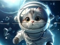 Spiel Puzzle: Astronaut-Katze  Online