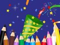 Spiel Malbuch: Frohes neues Jahr  Online