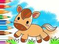 Spiel Malbuch: Laufendes Pferd  Online