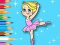 Spiel Malbuch: Ballettmädchen  Online