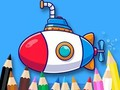 Spiel Malbuch: U-Boot  Online