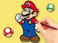 Spiel Malbuch: Zwerg hält Blume  Online