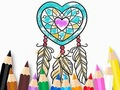 Spiel Malbuch: Herz-Traumfänger  Online