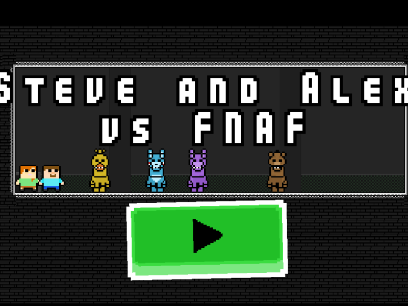 Spiel Steve und Alex gegen Fnaf  Online