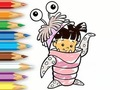 Spiel Malbuch: Monsterkostüm Mädchen  Online