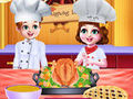 Spiel Chefkoch Zwillinge Thanksgiving-Dinner kochen  Online