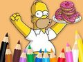 Spiel Malbuch: Simpson Donut  Online