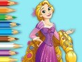 Spiel Malbuch: Prinzessin Rapunzel  Online