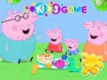 Spiel Puzzle: Peppa Pig Familienpicknick  Online
