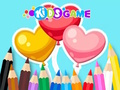 Spiel Malbuch: Herzballons  Online