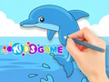 Spiel Malbuch: Niedlicher Delfin  Online