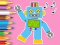 Spiel Malbuch: Roboter tanzen  Online