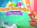 Spiel Crazy Zoo Swipe Match-3-Puzzle  Online