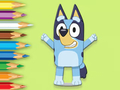 Spiel Malbuch: Happy Bluey  Online