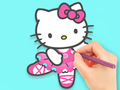Spiel Malbuch: Hello Kitty Dancing  Online