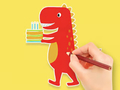 Spiel Malbuch: Dinosaurier-Geburtstag  Online