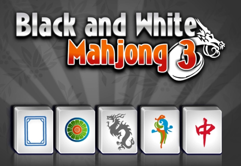 Spiel Schwarz-Weiß-Mahjong 3  Online
