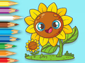 Spiel Malbuch: Sonnenblumen  Online