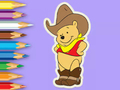 Spiel Malbuch: Cowboy Winnie  Online