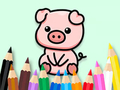Spiel Malbuch: Süßes Schwein 2  Online