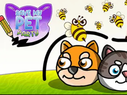 Spiel Rette meine Haustierparty  Online