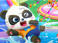 Spiel Puzzle: Baby Panda Wasserpark  Online