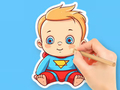 Spiel Malbuch: Süßes Superbaby  Online