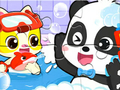 Spiel Puzzle: Baby-Panda-Dusche-Zeit  Online