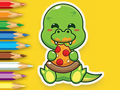 Spiel Malbuch: Hungrige Dinosaurier  Online